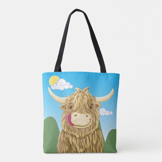 Bolso De Tela Hamish pequenito en el prado (Reverso)
