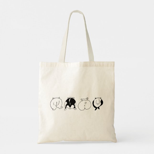 Bolso De Tela Hamster Butts (Reverso)