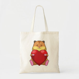 Bolso De Tela Hámster con corazón