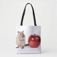 Hamster con Tote de Apple