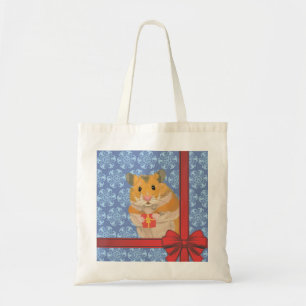 Bolso De Tela Hamster de Navidades de copas de nieve