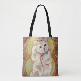 Bolso De Tela Hana & Takara: Lucky Beckoning Cats