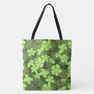 Bolso De Tela Hanalei Hawaiian Hibiscus Camo Floral Beach Bag