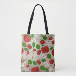 Bolso De Tela Hand Drawn Fall Apple Pattern Tote Bag