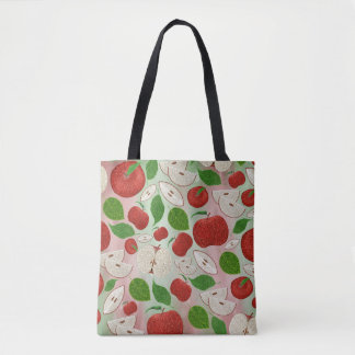 Bolso De Tela Hand Drawn Fall Apple Pattern Tote Bag