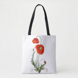 Bolso De Tela  Hand drawn red poppy illustration poppy 
