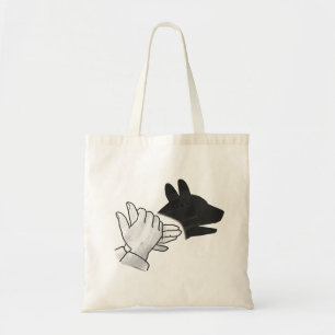 Bolso De Tela Hand Silhouette Dog