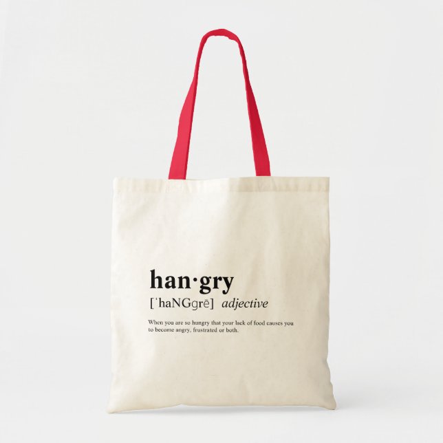 Bolso De Tela Hangry (Frente)