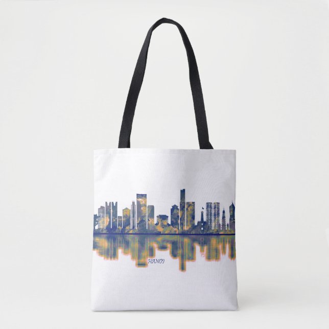 Bolso De Tela Hanoi Skyline (Anverso)