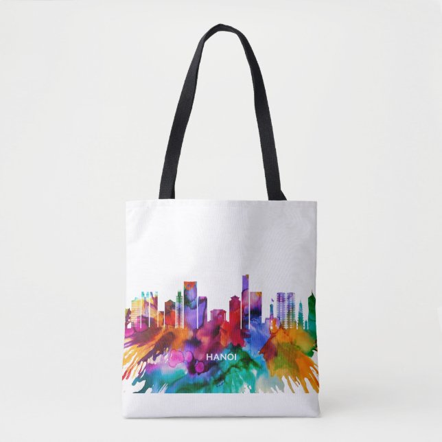 Bolso De Tela Hanoi Skyline (Anverso)