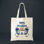 Bolso De Tela Hanukkah Dancing Dreides y Jelly Doughnut<br><div class="desc">Está viendo la colección Lee Hiller de arte fotográfico y diseños de decoración de casa y oficina, ropa, regalos y objetos de colección. Los diseños incluyen la fotografía Lee Hiller y la colección de arte digital de medios mixtos. Puedes ver su fotografía de la naturaleza en http://HikeOurPlanet.com/ y seguir su...</div>