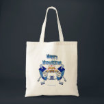 Bolso De Tela Hanukkah Dancing Dreides y Jelly Doughnut<br><div class="desc">Está viendo la colección Lee Hiller de arte fotográfico y diseños de decoración de casa y oficina, ropa, regalos y objetos de colección. Los diseños incluyen la fotografía Lee Hiller y la colección de arte digital de medios mixtos. Puedes ver su fotografía de la naturaleza en http://HikeOurPlanet.com/ y seguir su...</div>