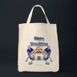 Bolso De Tela Hanukkah Dancing Dreides y Jelly Doughnut<br><div class="desc">Está viendo la colección Lee Hiller Designs of Home and Office Decor, Apparel, Gifts and Collectibles. Los diseños incluyen la fotografía Lee Hiller y la colección de arte digital de medios mixtos. Puedes ver su fotografía de la naturaleza en http://HikeOurPlanet.com/ y seguir su blog de senderismo dentro del Parque Nacional...</div>