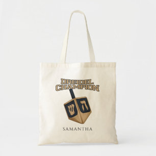 Bolso De Tela Hanukkah Dreidel Campeón Gag Personalizado
