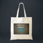Bolso De Tela hanukkah feliz negro<br><div class="desc">"negro feliz hanukkah ", "hanukkah menorah",  "feliz hanukkah",  channuka,  channukah,  chanukah,  chanukkah,  hannuka,  hannukah,  Hanukkah</div>