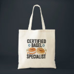 Bolso De Tela Hanukkah judío, especialista en Bagel certificado<br><div class="desc">hanukkah,  passover,  yiddish,  chanukah,  jewish,  menorah,  judía,  regalo,  cumpleaños,  bagel</div>