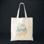 Bolso De Tela Hanukkah Live Laugh Latke Funny Holiday Family<br><div class="desc">Hanukkah Live Laugh Latke Funny Holiday Family</div>