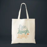 Bolso De Tela Hanukkah Live Laugh Latke Funny Holiday Family<br><div class="desc">Hanukkah Live Laugh Latke Funny Holiday Family</div>