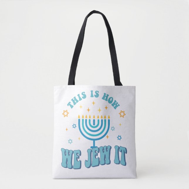 Bolso De Tela Hanukkah Tote Bag (Anverso)