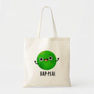Bolso De Tela Hap-pea Funny Happy Pea Pun