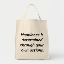 Bolso De Tela Happiness Grocery Tote Bag