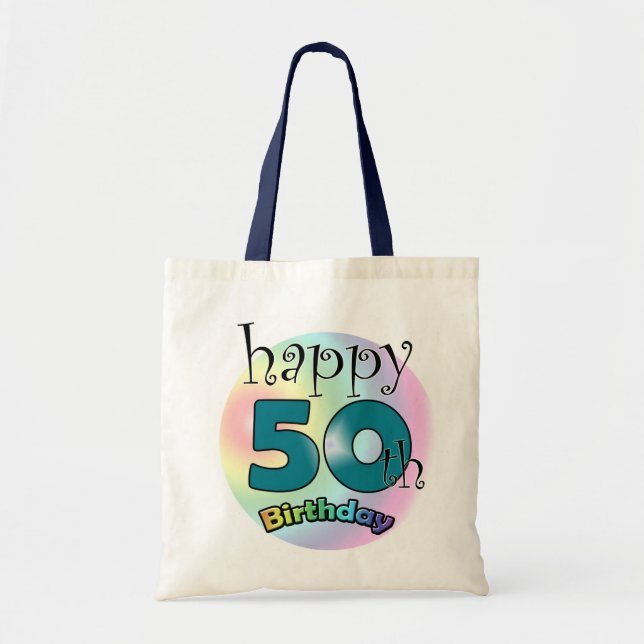 Bolso De Tela Happy 50th Birthday (Frente)