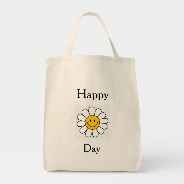 Bolso De Tela Happy Day Tiny Tote Bag (Frente)