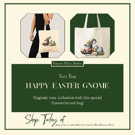 Bolso De Tela Happy Easter Gnome Tote Bag