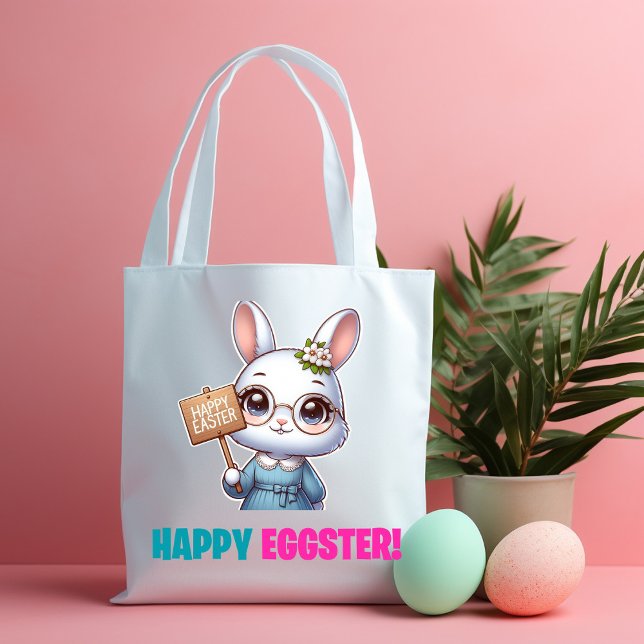 Bolso De Tela Happy Eggster - Flores divertidas (Subido por el creador)