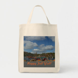 Bolso De Tela Happy Fall Y'all Otoño Rustic Photography Art