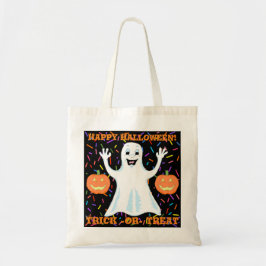 Bolso De Tela Happy Ghost Halloween Tote Bag