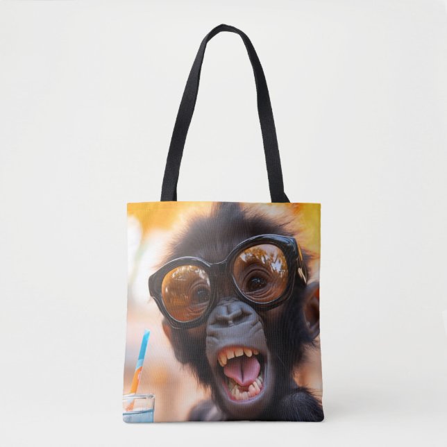 Bolso De Tela Happy Gorilla (Anverso)