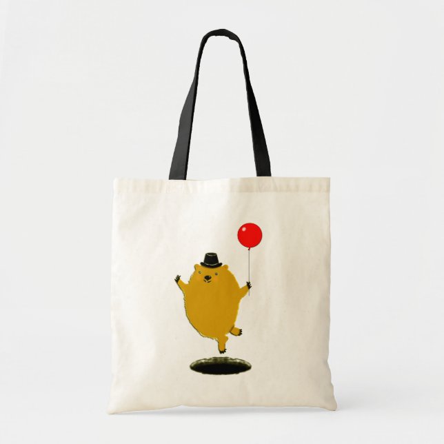 Bolso De Tela Happy Groundhog (Frente)