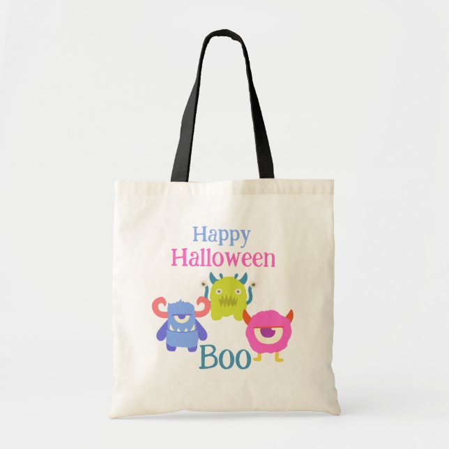 Bolso De Tela Happy Halloween Kids Tote Bag (Frente)
