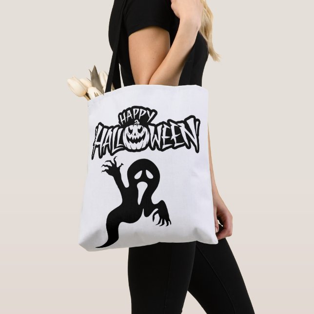 Bolso De Tela Happy Halloween ,Sac fourre-tout (Detalle)
