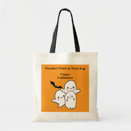 Bolso De Tela Happy Halloween TRICK or TREAT Personalice