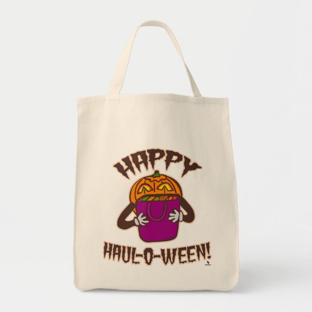 Bolso De Tela Happy Haul-o-ween Fun Halloween Shopping Humor (Frente)