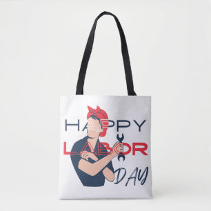 Bolso De Tela happy labor day  for hardworking women- 2024 