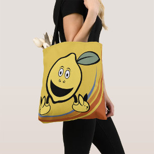 Bolso De Tela Happy Lemon Face