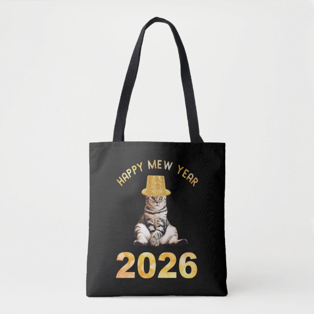 Bolso De Tela Happy Mew Year 2026 (Anverso)
