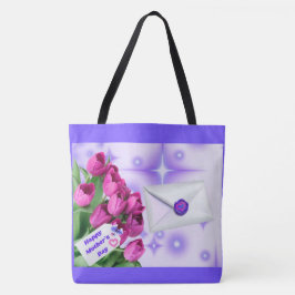 Bolso De Tela Happy Mother's Day Tulip Tote Bag