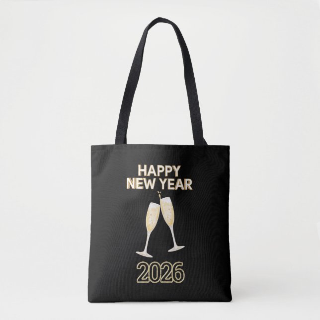 Bolso De Tela Happy New Year Celebration Design – Festive Party (Anverso)