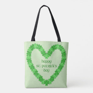 Bolso De Tela Happy St Patricks Day Heart