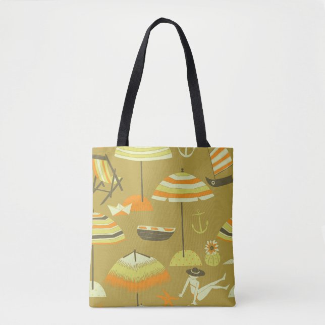 Bolso De Tela Happy Summertime Fun Seless Pattern (Anverso)