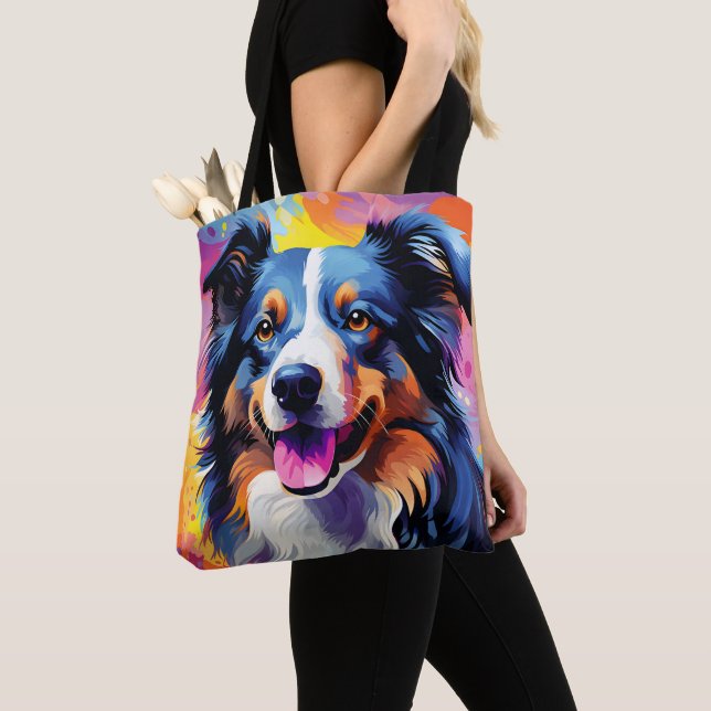 Bolso De Tela Happy Sunpy Watercolor (Detalle)