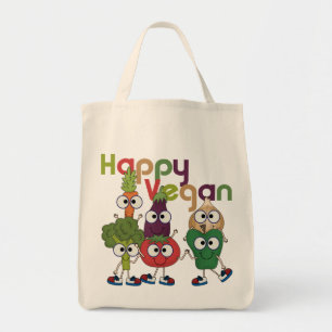 Bolso De Tela Happy Vegan