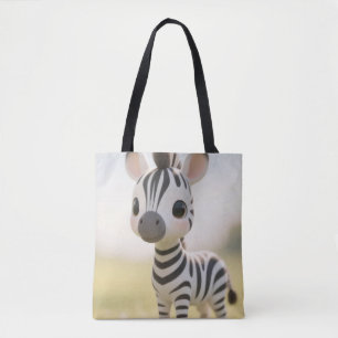 Bolso De Tela Happy Zebra Tote Bag
