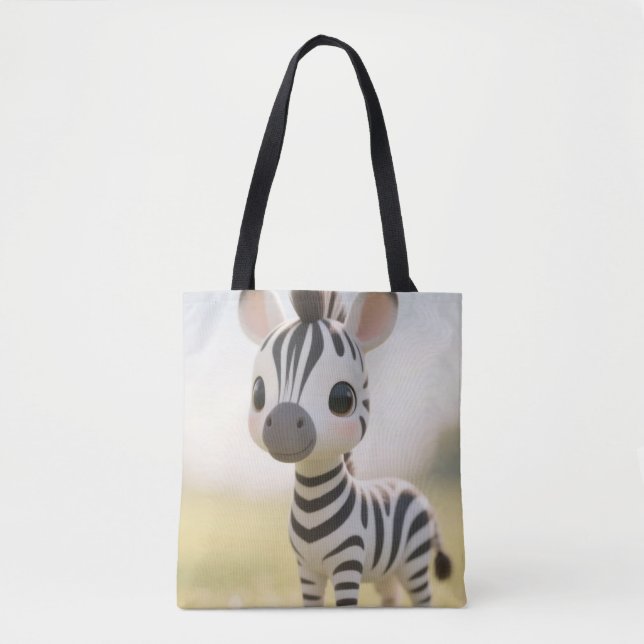 Bolso De Tela Happy Zebra Tote Bag (Anverso)