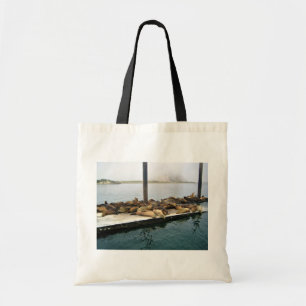 Bolso De Tela Harbour Seals, Morro Bay, California