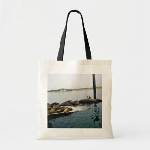 Bolso De Tela Harbour Seals, Morro Bay, California